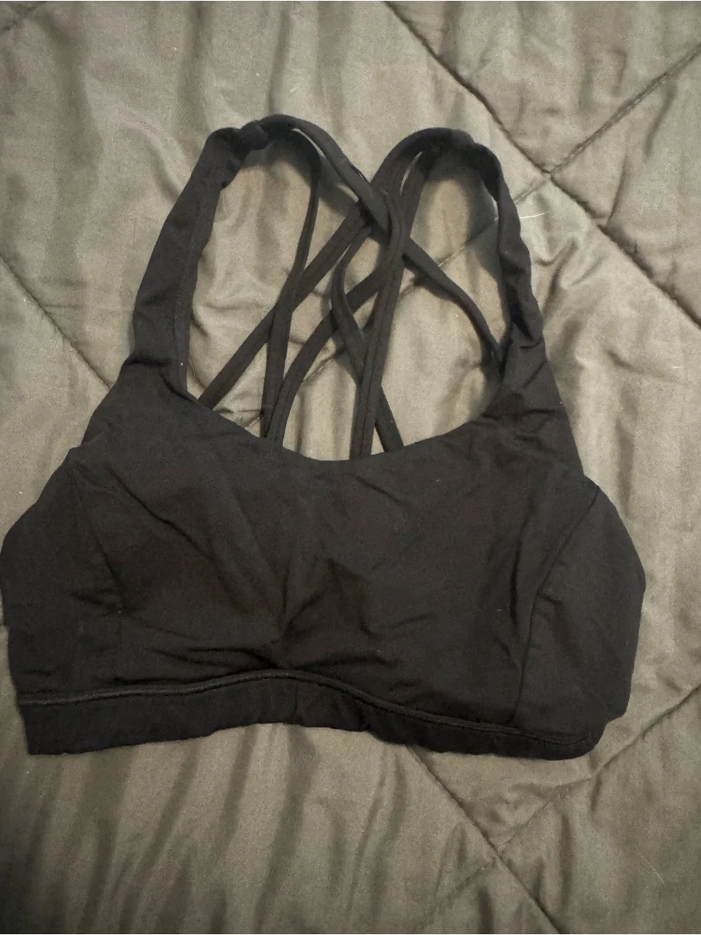 Lululemon black sports bra 4